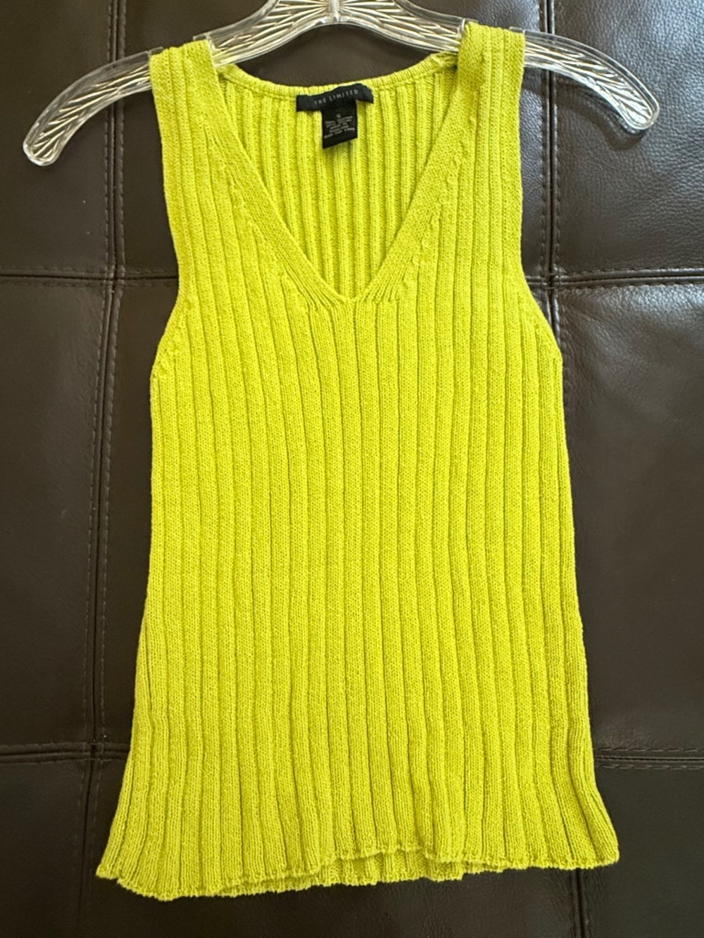 LIMITED CHARTREUSE SWEATER SMALL